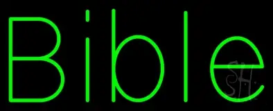 Green Bible LED Neon Sign