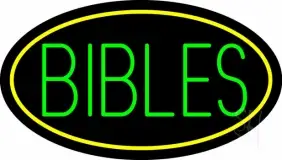 Green Bibles LED Neon Sign