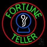 Green Fortune Teller With Logo LED Neon Sign