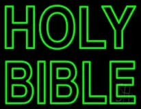 Green Holy Bible LED Neon Sign