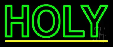 Green Holy LED Neon Sign