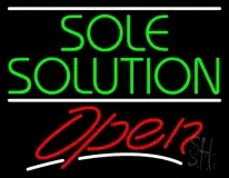 Green Sole Solution Open LED Neon Sign