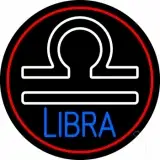 Libra Zodiac Border Red LED Neon Sign