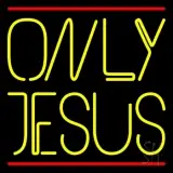 Only Jesus With Line LED Neon Sign