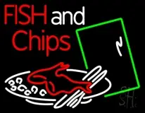 Fish and Chips Dish LED Neon Sign