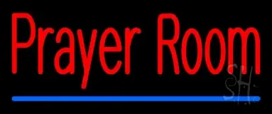 Prayer Room With Line LED Neon Sign