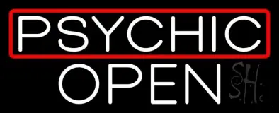 Psychic Red Border Open LED Neon Sign