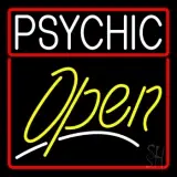 Psychic Red Border Yellow Open LED Neon Sign