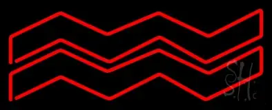 Red Aquarius LED Neon Sign