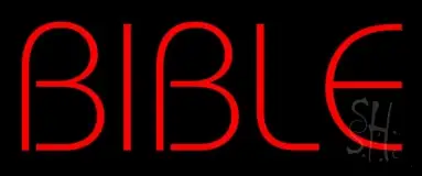 Red Bible Block LED Neon Sign