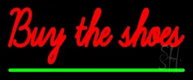 Red Buy The Shoes LED Neon Sign