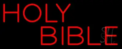 Red Holy Bible LED Neon Sign