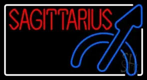 Red Sagittarius LED Neon Sign