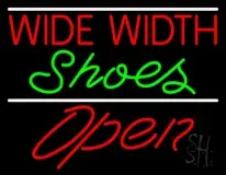 Red Wide Width Green Shoes Open LED Neon Sign