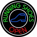 Running Shoes Open With Border LED Neon Sign