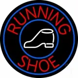 Running Shoes With Circle LED Neon Sign