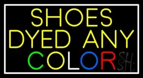 Shoes Dyed And Color With Border LED Neon Sign