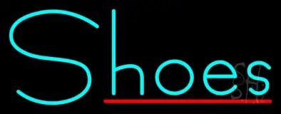 Turquoise Shoes Red Line LED Neon Sign