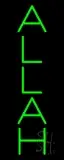 Vertical Allah LED Neon Sign