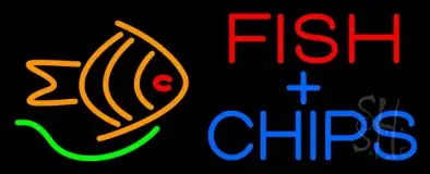 Fish Plus Chips LED Neon Sign