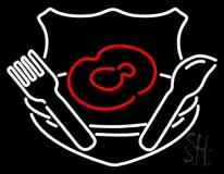 Meat With Spoon and Fork Steakhouse LED Neon Sign