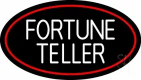 White Fortune Teller LED Neon Sign