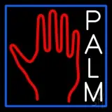 White Palm With Logo LED Neon Sign