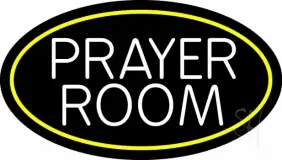White Prayer Room LED Neon Sign