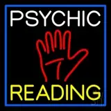 White Psychic Yellow Reading Block Palm LED Neon Sign
