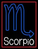 White Scorpio Zodiac LED Neon Sign