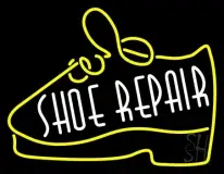 White Shoe Repair Yellow Shoe LED Neon Sign