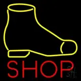 Yellow Shoe Red Shop LED Neon Sign