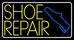 Yellow Shoe Repair LED Neon Sign