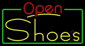 Yellow Shoes Open LED Neon Sign