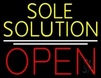 Yellow Sole Solution Open LED Neon Sign