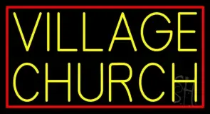 Yellow Village Church LED Neon Sign