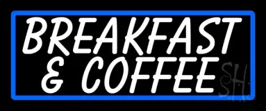 White Breakfast And Coffee LED Neon Sign