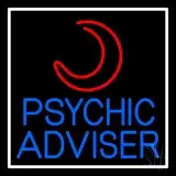 Blue Psychic Advisor With Logo LED Neon Sign