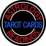 Blue Tarot Cards Red Astrology Readings LED Neon Sign