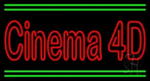 Cinema 4d With Line LED Neon Sign