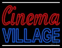 Cinema Village With Line LED Neon Sign