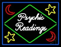 Cursive Psychic Readings With Border LED Neon Sign