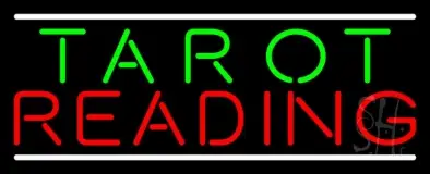 Green Tarot Red Reading And White Line LED Neon Sign