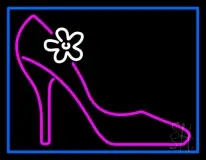 High Heels With Blue Border LED Neon Sign