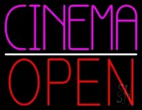 Pink Cinema Open LED Neon Sign