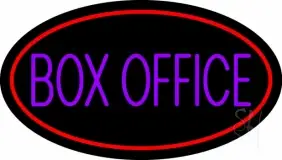 Purple Box Office LED Neon Sign