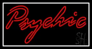 Red Double Stroke White Psychic LED Neon Sign