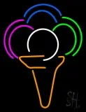 Colorful Ice Cream Cone LED Neon Sign