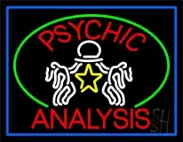 Red Psychic Analysis With Logo LED Neon Sign