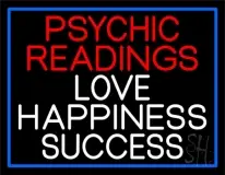 Red Psychic Readings And Love Happiness With Border Success LED Neon Sign